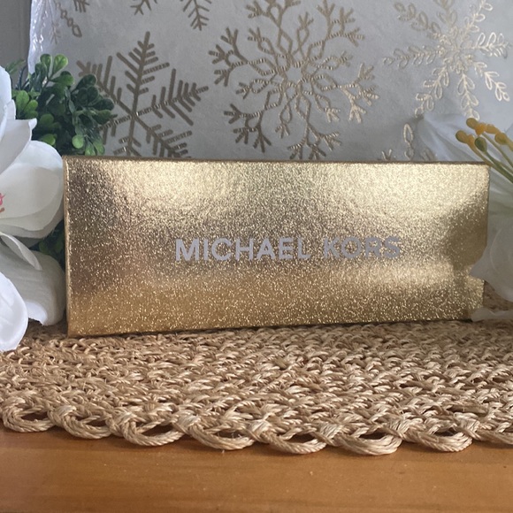 Michael Kors Monogram MK Logo Rhinestone Studded Reversible Belt, L/XL - Picture 6 of 10